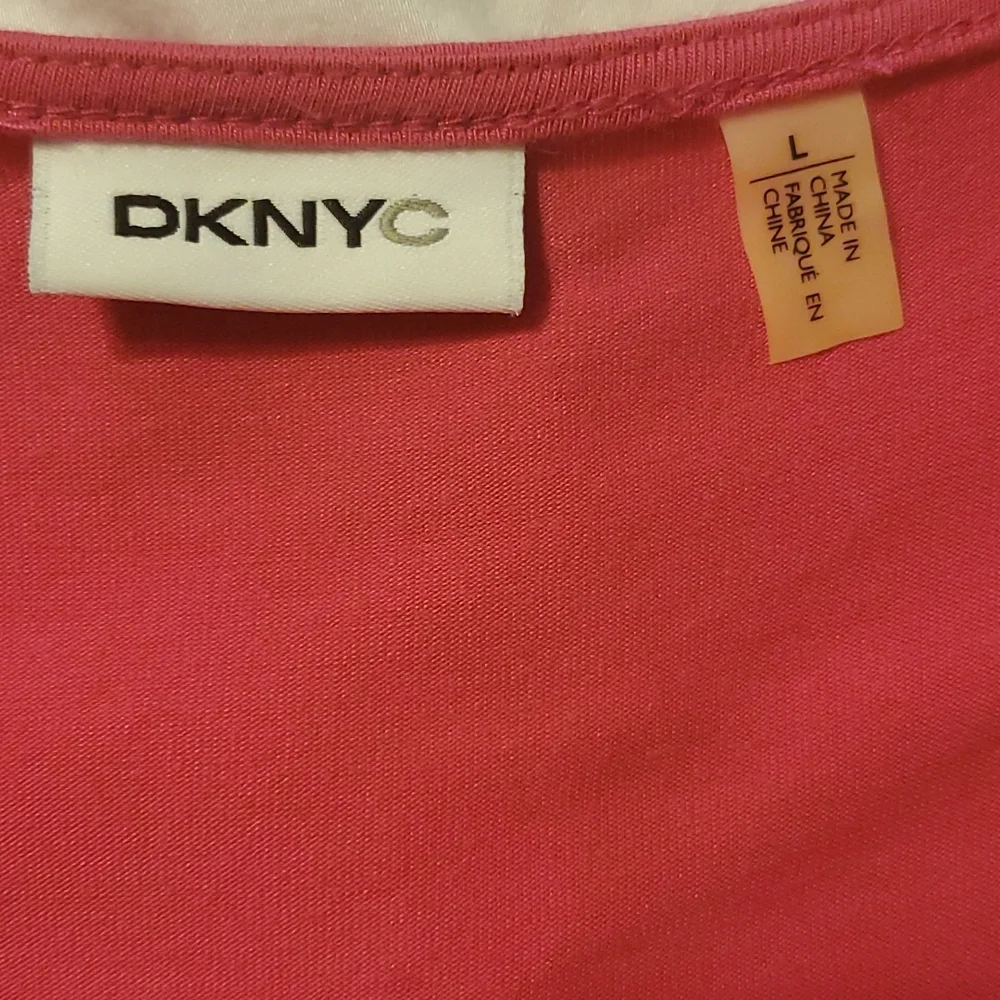 Pink DKNY summer jersey dress - Picture 3 of 3